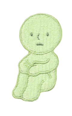SMISKI Embroidery Sticker - Hugging Knees (1 Piece)